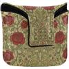 SyXIOP Copertura per putter in stile vintage con rose rosse William Morris, chiusura magnetica, per la maggior parte delle marche, in pelle sintetica impermeabile