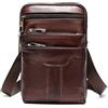 RYSTJPHK Fondina Per Cellulare Clip da Cintura Uomo, Piccola Portafoglio con Tracolla per Cellulare in Pelle, Outdoor Sportivo Borsa de Cintura Telefono con Porta Carte Borse e Messenger Portamonete a Spalla