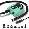 TLPEMN Pompa Elettrica SUP 12V, Gonfiatore a 2 Stadi 350L/min con Arresto Automatico, 7 Ugelli, 0,5-20 PSI, Portatile per Gonfiare/Sgonfiare Paddle Board, Gommoni, Materassi Aria, Piscine & Campeggio