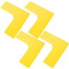 ifundom Set 4 Marcatore da Basket in Pp Giallo Design Angolo Retto Multifunzionale per Struttura Sportiva