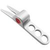 QUILSTM Migliorare l'esperienza del Golf Forchette da Golf Accessori per l'allenamento del Golfista Divot in Metallo Forniture ad Accesso rapido per Ogni Campo Forchette, Argento 1 pz, 8x1.5x1.4 cm