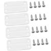 Healeved 4 Pezzi Cerniere con Viti in Plastico e Ferro per Frigorifero Igloo Resistenti alla Ruggine e Riduzione del Rumore, per Picnic e Campeggio