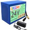 FREEDOH Batteria al Litio da 24 V, Pacco batterie al Litio da 24 V 8 Ah 10 Ah 12 Ah 15 Ah con BMS e Caricabatterie da 25,2 V.,24v12ah