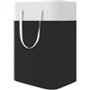 SQQCREATO Porta Pesi Palestra Casa 1/2/3 pezzi Cesto for la biancheria sporca con ruote for pieghevole Organizzatore for vestiti for casa Tappetino(Basic-Black)