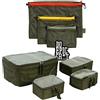 TACWRK Tasmanian Tiger TT Modular Pouch Set + Tasmanian Tiger TT Mesh Pocket Set Rubber Fun Patch - Zaino con tasche aggiuntive + toppa Morale in gomma
