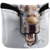 SyXIOP Funny Giraffe 3D Wall Art Mallet Putter Head Cover Chiusura Magnetica Putter Golf Putter Copritesta per Mallet Square PU Pelle