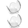 Levemolo Supporto Porta Palline da Tennis da Cintura, Clip Trasparente 2 Pezzi per Pratica e Competizione, Accessorio Sportivo per Tennisti Amatori e Professionisti