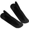 Alipis 2 Pezzi Pinna Caudale per Tavola da Surf Gonfiabile in Pvc Nero, Staccabile per Migliorare la Direzione, Accessorio per Paddle Board e Barca Gonfiabile