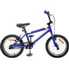 vidaXL BMX 20 Pollici per oltre 9 anni Blu Scuro, Bici BMX classica per bambini, manubri e sella regolabili, monopla, in acciaio