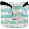 SyXIOP Green Summer Ice Cream Square Mallet Putter Cover con chiusura magnetica Regali da golf per la maggior parte delle marche PU pelle impermeabile