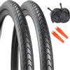 GRELiving Set da 27,5 x 1,75 cm, 2 pneumatici + 2 tubi + 2 sollevatori di montaggio - Set completo per mountain bike - adatto per MTB, e-bike, bici da trekking, City Bike (27,5 x 1,75)