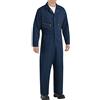 Red Kap Men's Tall Size Zip-Front Cotton Coverall, Navy, 46 Long