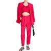 Sisley Pantaloni 4turlf039, Fucsia 39 C, 40 Donna
