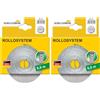 Schellenberg 46102 Cintino avvolgibili 14 mm x 6 m-Sistema Mini, Cinghia tapparella Grigio (Confezione da 2)