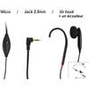 geemarc Geemarc CLHOOK5 Headset 2.5 mm Klinke schnurgebunden In Ear On Over Ear Schwarz