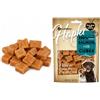 Flamingo Snack per cani - Bastoncini per cani - Hapki Cubetti con salmone e merluzzo - Senza glutine - Senza cereali - 85 g - Flamingo