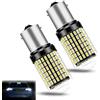 Mewneap 2 Pezzi Lampadina P21W LED, 12V 24V BA15S Lampeggiante, 5W 6500K Bianco Freddo, Attacco LED Impermeabile, Sostituzione al Logeno, Auto Ultra Luminosa per Luci Posteriori e Retromarcia