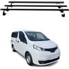 OMAC Heavy Duty Barre Portatutto Trasversali Compatibili con Nissan NV200 2009-2020 - 3 Stangen - Acciaio Nero