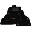Generico Tappetini compatibili con Volkswagen Golf 7 2012-2020, ricamo bandiera kit tappetini auto personalizzati, set tappeti in moquette, tappeto auto