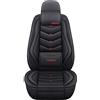 DohkHgg Coprisedili per auto adatti per Land Rover Evoque Discovery Sport Range Rover Velar Discovery 3/4/5 100% rivestimento in pelle PU a 5 posti, nero con cuscini memory