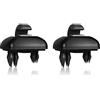 N//B Clip per Visiera Parasole, Gancio per Clip per Visiera Parasole per Interni Auto, Staffa per Gancio in Plastica per Audi A1 A3 A4 A5 Q3 Q5 8E0857562A TT RS3 RS4 RS5 (Nero)