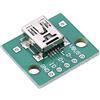 Kuuleyn Adattatore USB DIP, 10Pcs Mini USB to DIP Adapter Board 5P per scheda PCB da 2,54 mm Alimentatore USB fai-da-te