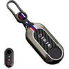 Ysbxitu Custodia portachiavi con design in fibra di carbonio compatibile con FIAT 500 500L Panda Punto Doblo Ducato Brava Bravo Lancia Custodia Protettiva Cover Telecomando Cover
