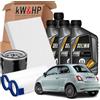 kW&HP KIT TAGLIANDO 3 FILTRI + 4 LITRI OLIO MOTORE ORIGINALE 0W-20 COMPATIBILE CON 500 1.0 HYBRID IBRIDA (ver.3)