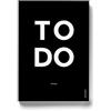 OD OCTÀGONDESIGN OCTÀGON DESIGN | Blocco note TO DO | To do today - soon - later | 75 fogli | Colore nero | Dimensioni simili a A5 (135 x 200)