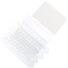 PATIKIL 100pz 3 Pollici Etichette per Cartelle per Cartelle Sospese | Schede per Cartelle con Etichette in Plastica Trasparente, Organizzazione Efficiente, Identificazione Rapida, Raccoglitori