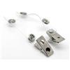 CKB Ltd 500 x Crocodile Clips Metal/Plastic for ID Badge Holder Strap 85 x 13mm Metal Clip a Pinza Cromato con fermaglio