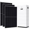 Midea Kit Fotovoltaico All-In- On Midea Monofase Inverter 6 Kw Con Accumulo 10Kw Wifi N .11 Pannelli Bifacciali da 580 W