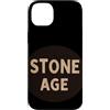 Stone Age Outfit Custodia per iPhone 14 Plus Grazioso costume dell'età della pietra per adulti e bambini