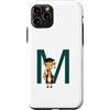 Timowo Studio Custodia per iPhone 11 Pro Giraffa Diploma Lettera M Alfabeto Animale