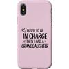 Proud Grandma Mimi Nana And Granddaughte Custodia per iPhone X/XS Nonna ho usato per essere in carica poi ho avuto una nipote