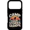 Grandpa Camping Campfire Camper Custodia per iPhone 17 Pro Sedia da campeggio Storie Nonno Camping fire