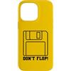 RETRO TECH MERCH Custodia per iPhone 14 Pro Max Don't Flop Retro 3.5 Inch Floppy Disk Divertente Vintage Tech Pun