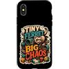 Jimbeels Custodia per iPhone X/XS Tiny Ferret Big Chaos umorismo furetto