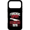 True Crime Merch for Investigative Crime Custodia per iPhone 17 Pro Max Esperto forense dalla nascita 1978 Compleanno a tema crimine vero