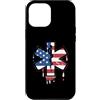 Paint Dripping Patriotic 4th of July US Custodia per iPhone 12 Pro Max Paramedico EMT Primo soccorritore SME Bandiera Americana USA Drip