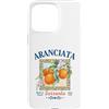 Retro Watercolor Fruit Design Italian Su Custodia per iPhone 15 Pro Max Aranciata Succo d'Arancia Vintage Italia Sorrento Napoli Frutta