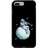 Astronauta Clarinetto Strumento Musica Custodia per iPhone 7 Plus/8 Plus Astronauta Suona Clarinetto Strumento Musica Clarinettista