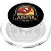 KAEDAM Gifts: National Parks Vintage Arches National Park Delicato arco Escursionismo Campeggio PopSockets PopGrip per MagSafe