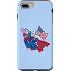 Disney Custodia per iPhone 7 Plus/8 Plus Disney The Muppets Gonzo 4th of July American Flag USA 250th