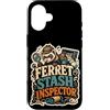 Jimbeels Custodia per iPhone 16 Ferret Stash Inspector furetto nascondigli