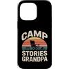 Grandpa Camping Campfire Camper Custodia per iPhone 14 Pro Max Sedia da campeggio Storie Nonno Camping fire