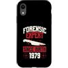 True Crime Merch for Investigative Crime Custodia per iPhone XR Esperto forense dalla nascita 1979 Compleanno a tema crimine vero