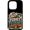 Jimbeels Custodia per iPhone 15 Pro Ferret Stash Inspector furetto nascondigli