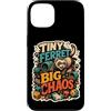 Jimbeels Custodia per iPhone 13 Tiny Ferret Big Chaos umorismo furetto