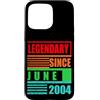 Lustige Geburtstagssprüche zum 22. B-Day Custodia per iPhone 15 Pro Max 22° compleanno leggendario dal giugno 2004 frase di compleanno